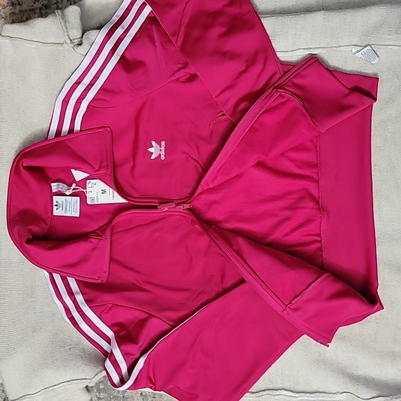 NEW Adidas pink Classic Bold Pink Track Jacket - Picture 4 of 7
